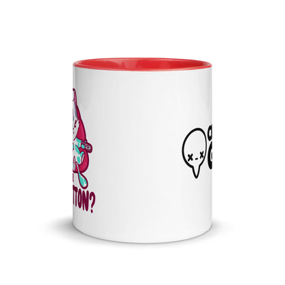 MUTE BUTTON - Mug with Color Inside