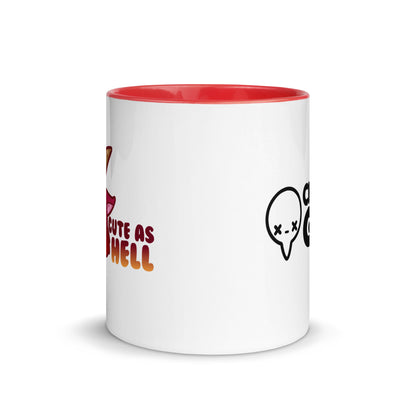 CUTE AS HELL - Mug with Color Inside