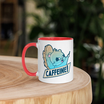 CAFFEINE - Mug with Color Inside - ChubbleGumLLC