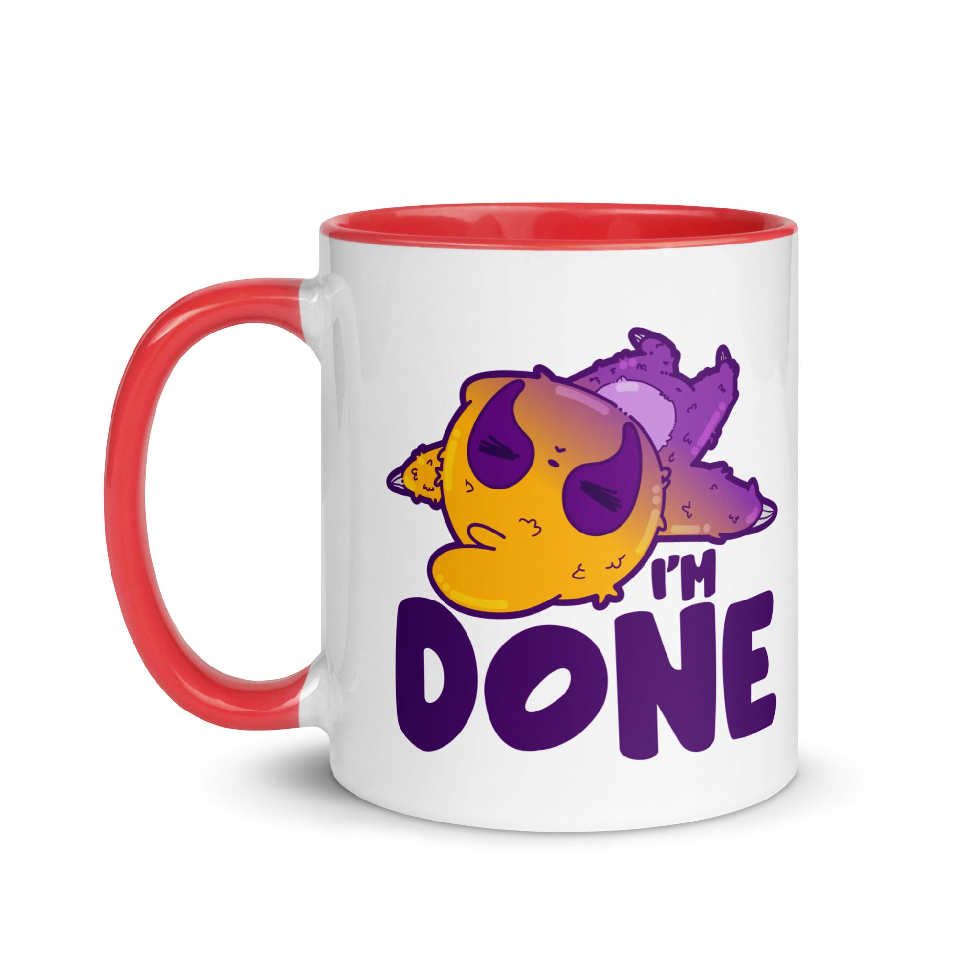 IM DONE - Mug With Color Inside - ChubbleGumLLC