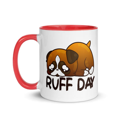 RUFF DAY - Mug With Color Inside - ChubbleGumLLC