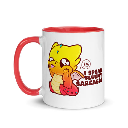 I SPEAK FLUENT SARCASM - Mug with Color Inside - ChubbleGumLLC