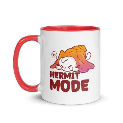 HERMIT MODE - Mug with Color Inside - ChubbleGumLLC