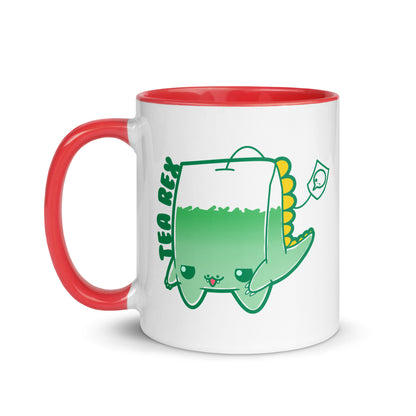 TEA REX - Mug with Color Inside - ChubbleGumLLC