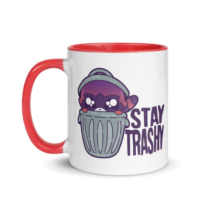 STAY TRASHY - Mug with Color Inside