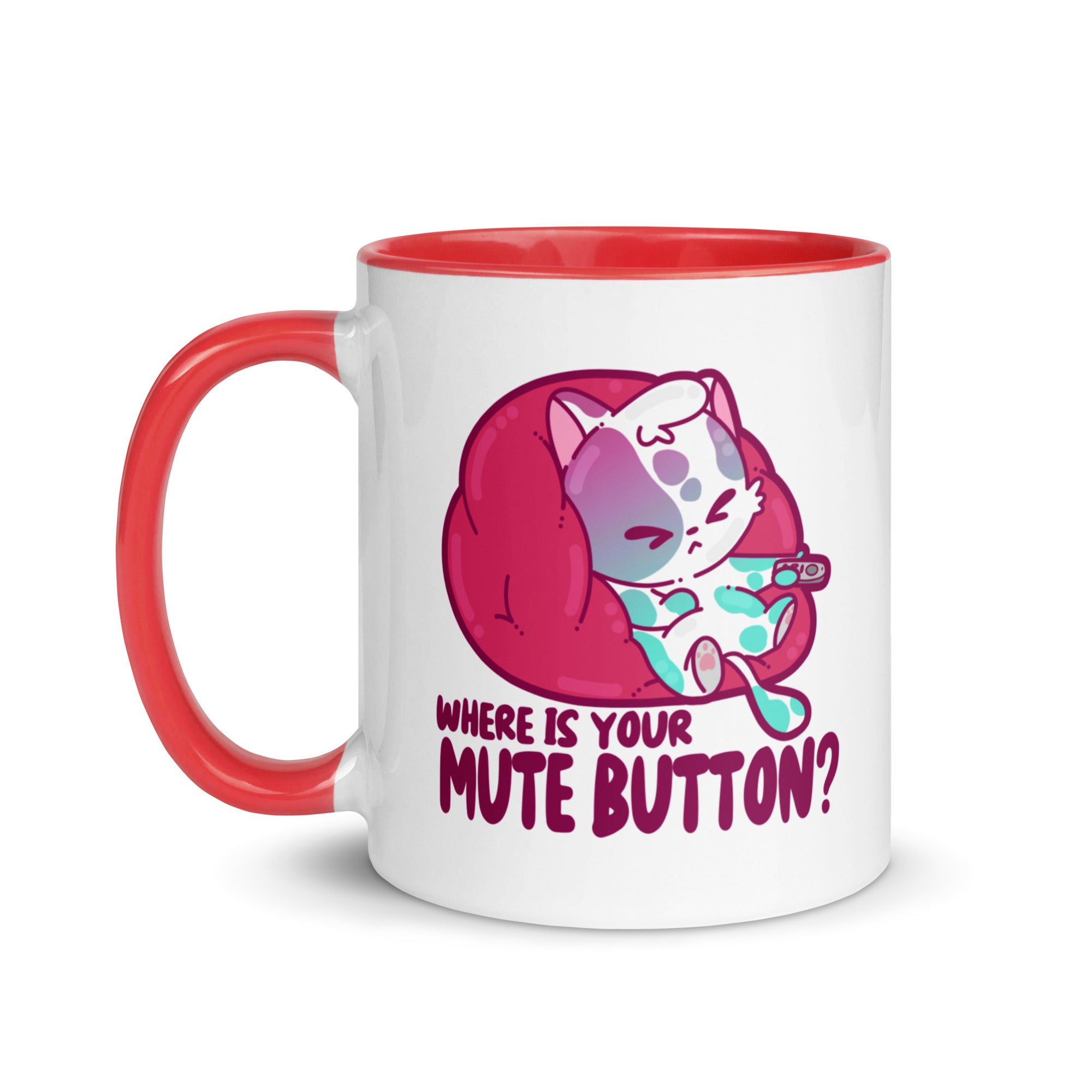 MUTE BUTTON - Mug with Color Inside