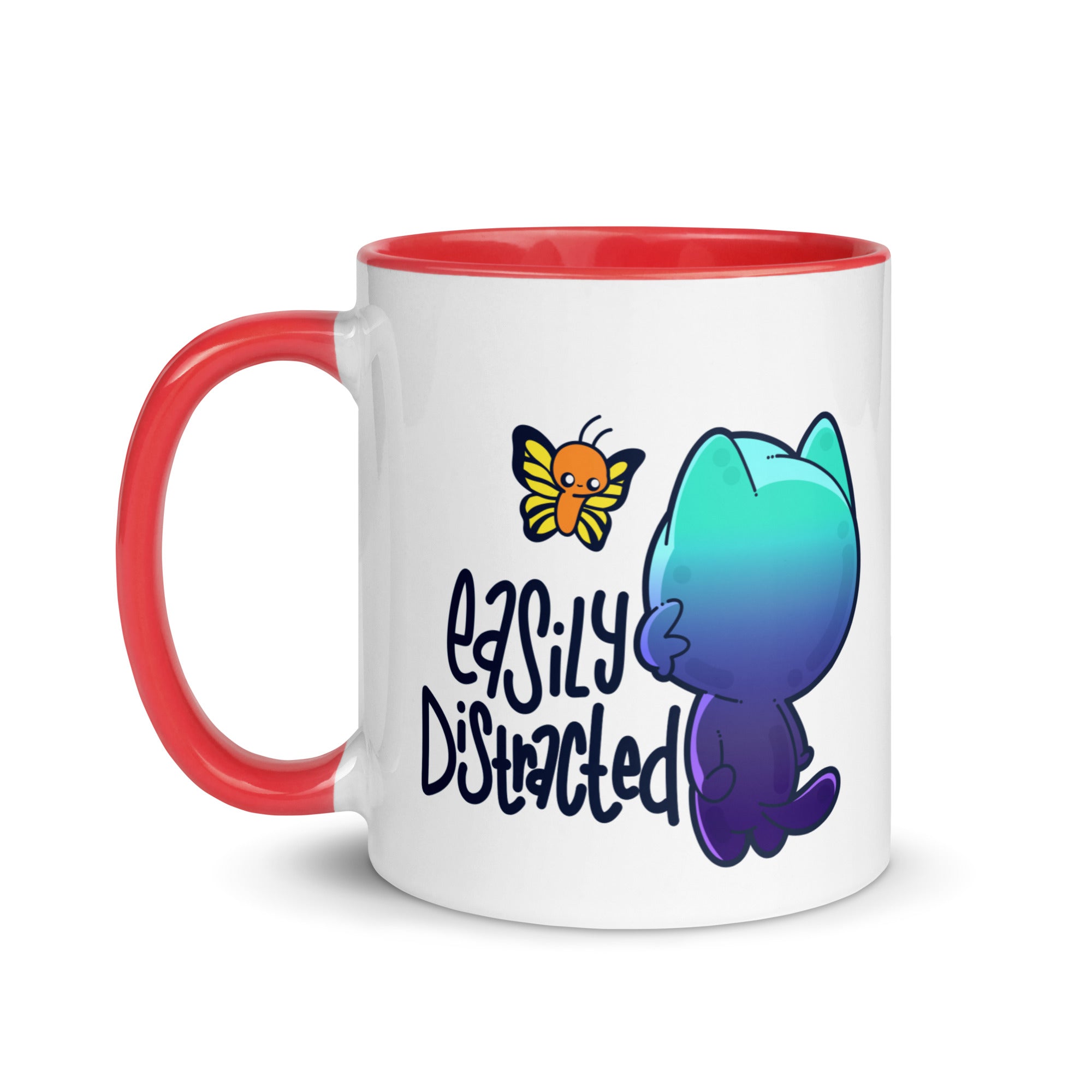 EASILY DISTRACTED - Mug with Color Inside