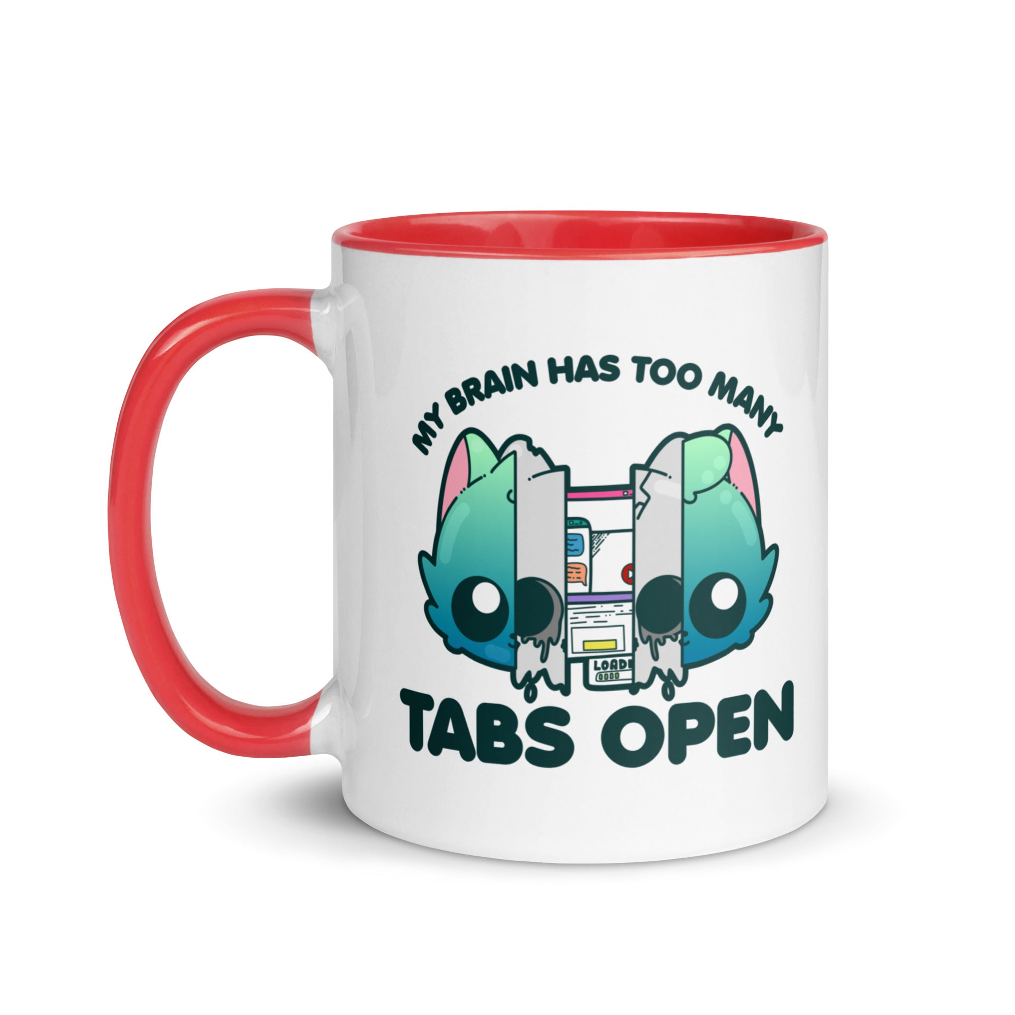 TOO MANY TABS - Mug with Color Inside