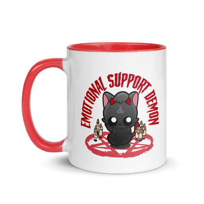 EMOTIONAL SUPPORT DEMON - Mug with Color Inside