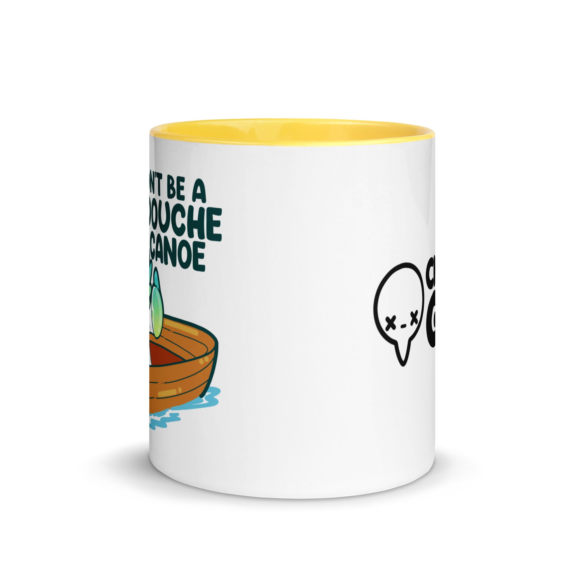 DONT BE A DOUCHE CANOE - Mug With Color Inside - ChubbleGumLLC