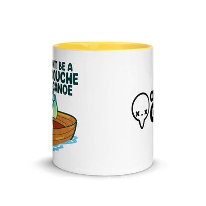 DONT BE A DOUCHE CANOE - Mug With Color Inside - ChubbleGumLLC