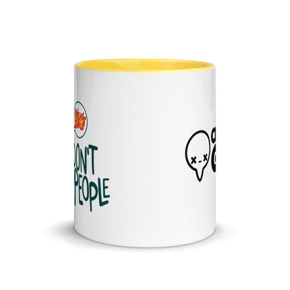 I DONT PEOPLE - Mug With Color Inside - ChubbleGumLLC