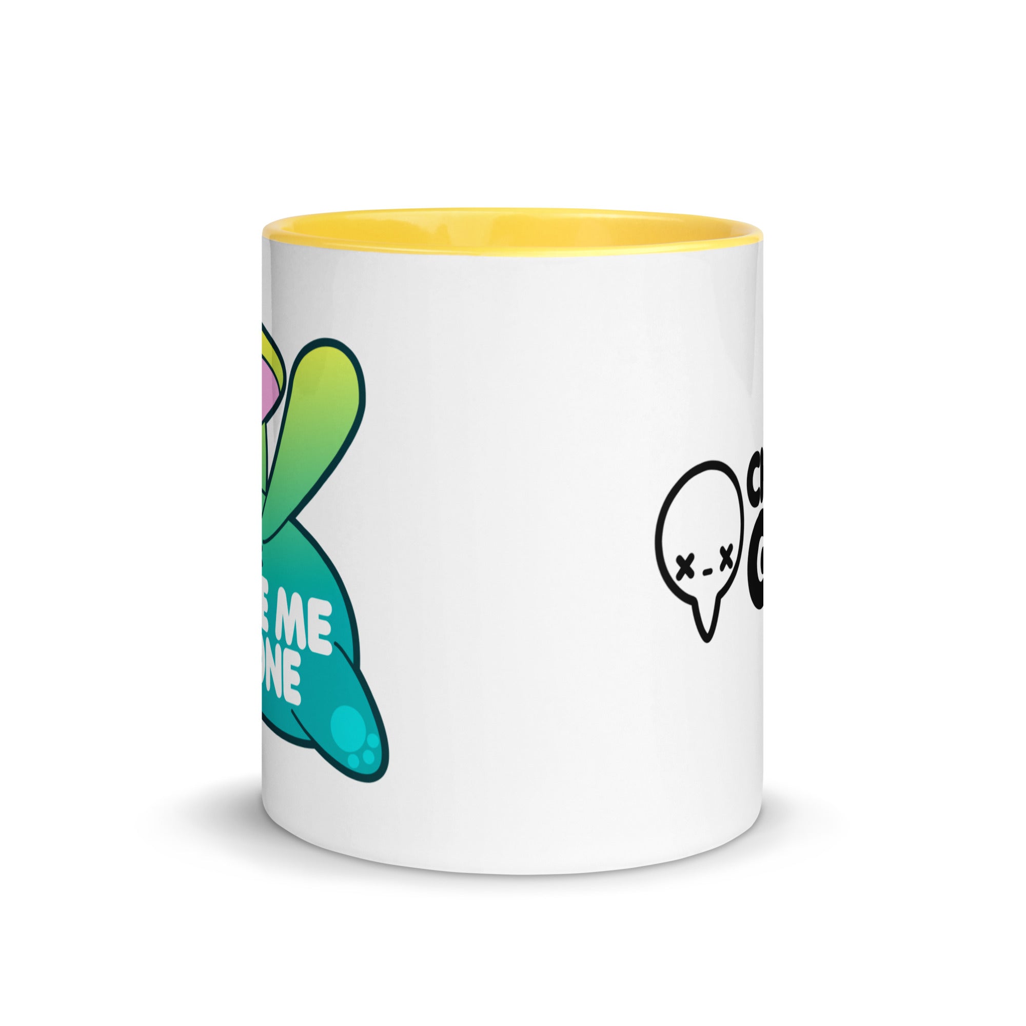 LEAVE ME ALONE - Mug With Color Inside - ChubbleGumLLC