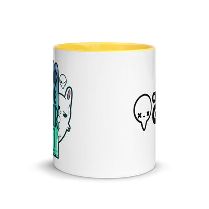 LIKE A GOOD NEIGHBOR - Mug With Color Inside - ChubbleGumLLC