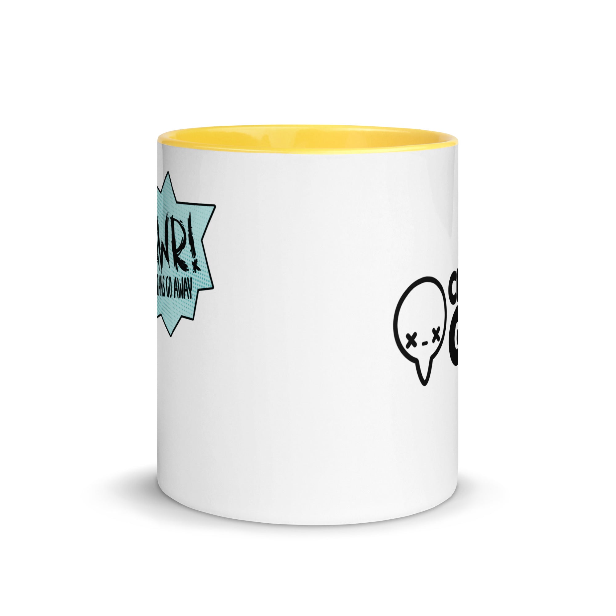 RAWR MEANS GO AWAY - Mug with Color Inside - ChubbleGumLLC