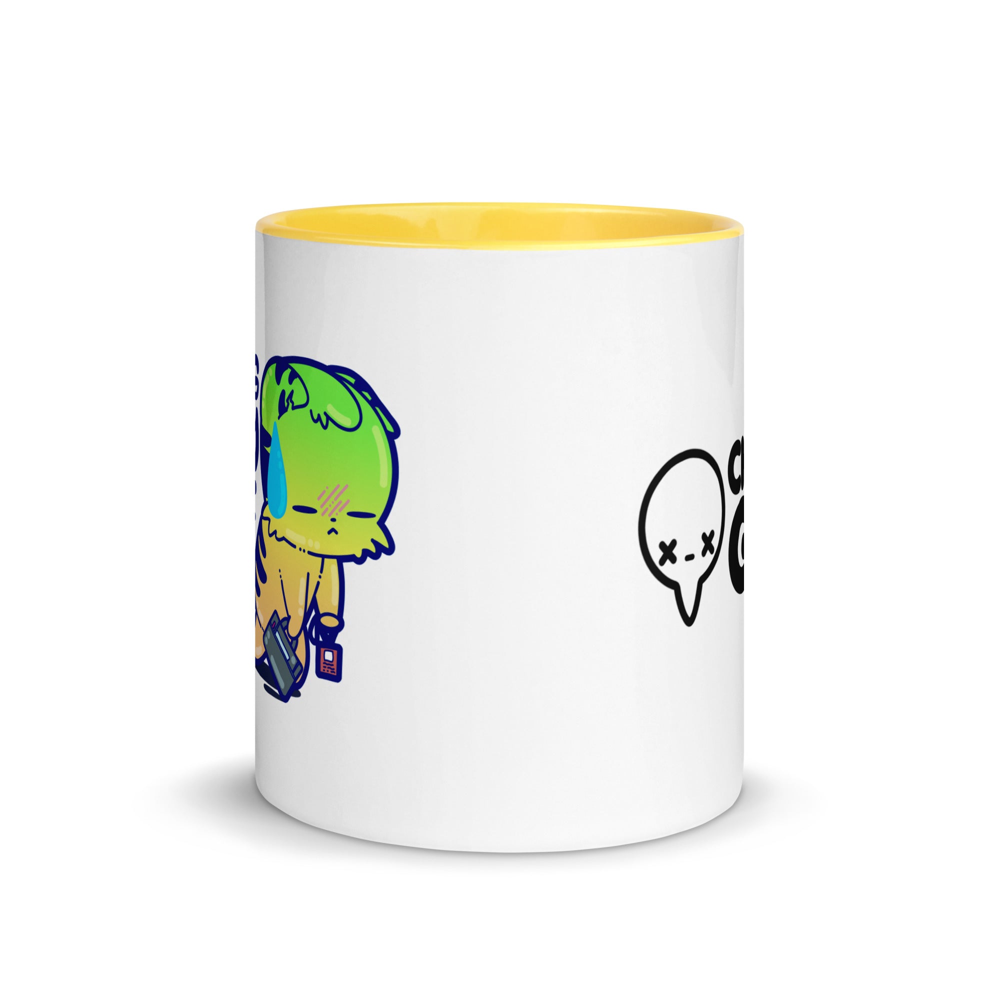 SURVIVING PURELY OUT OF SPITE - Mug with Color Inside - ChubbleGumLLC