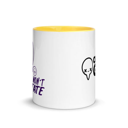 I WONT HESITATE - Mug with Color Inside - ChubbleGumLLC