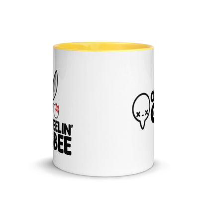 FEELIN STABBEE - Mug with Color Inside - ChubbleGumLLC