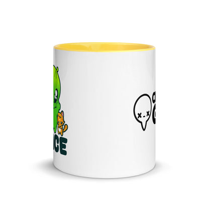 I COME IN PEACE - Mug with Color Inside - ChubbleGumLLC