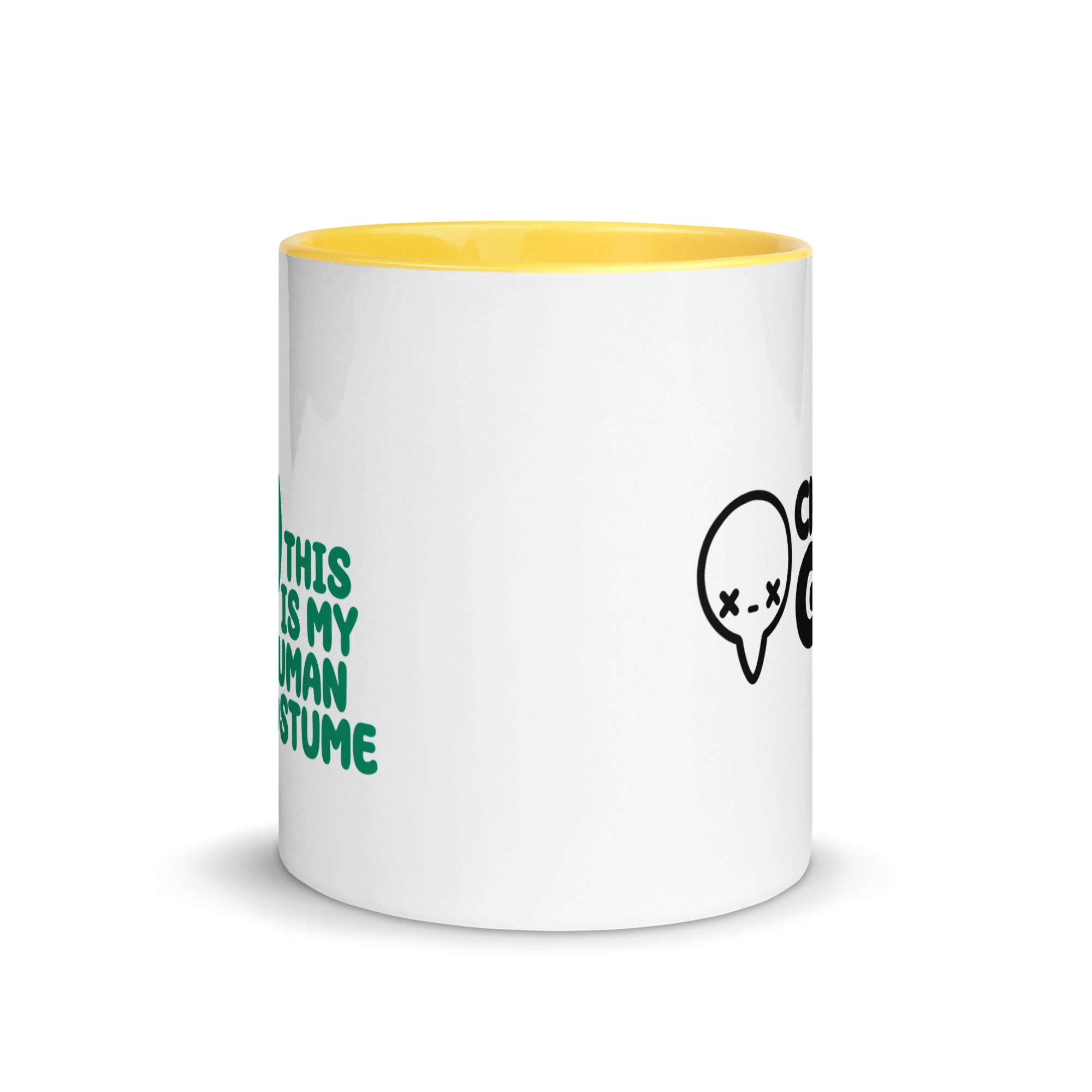 THIS IS MY HUMAN COSTUME - Mug with Color Inside - ChubbleGumLLC