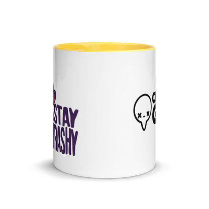 STAY TRASHY - Mug with Color Inside