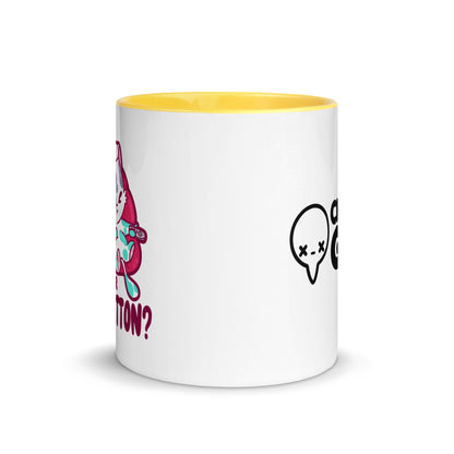 MUTE BUTTON - Mug with Color Inside