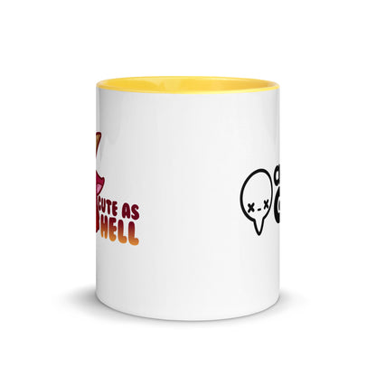 CUTE AS HELL - Mug with Color Inside