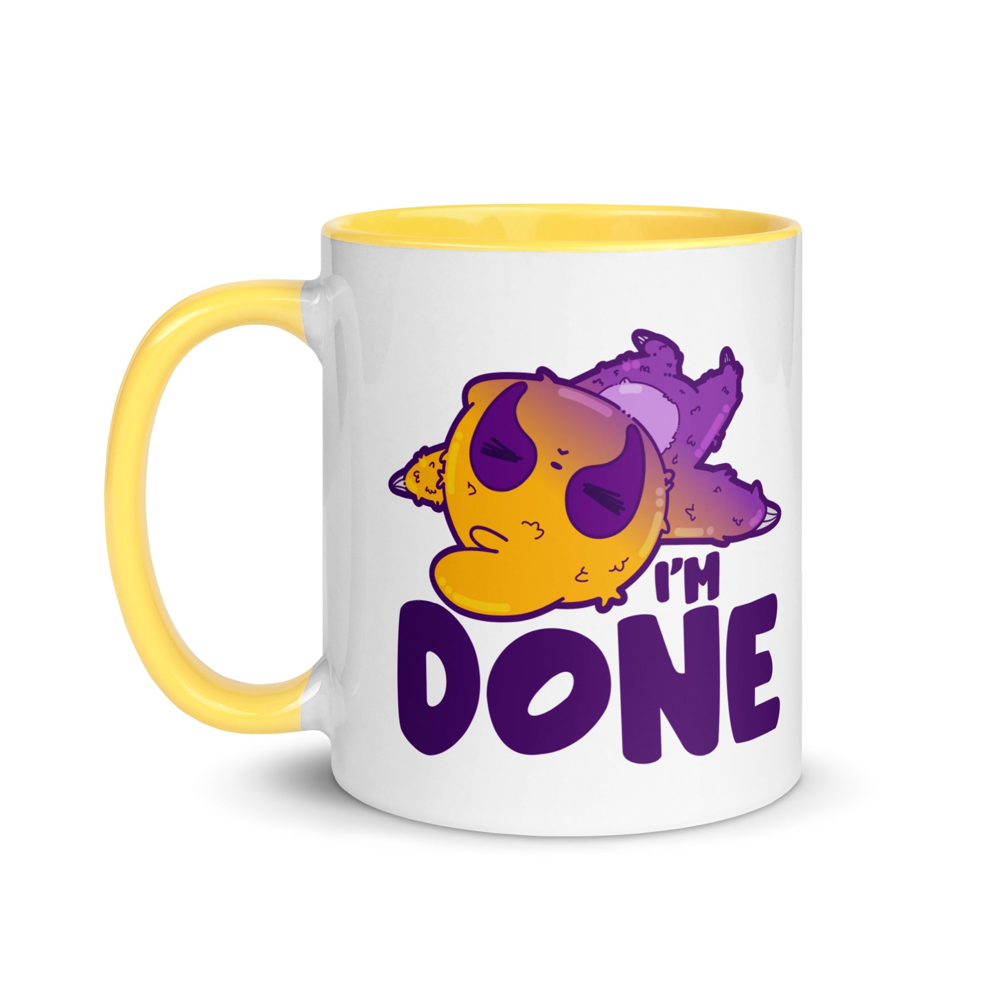 IM DONE - Mug With Color Inside - ChubbleGumLLC