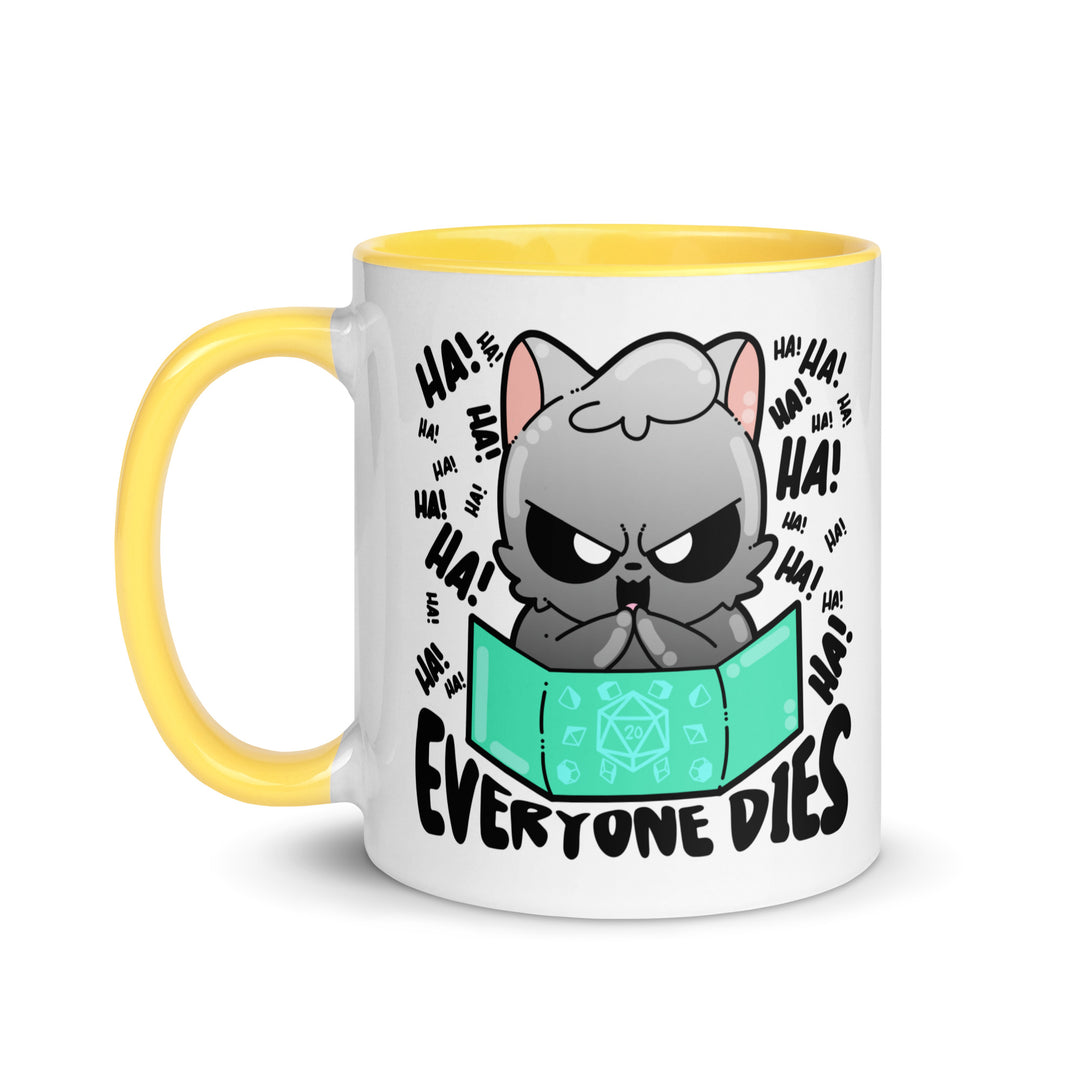 EVERYONE DIES - Mug With Color Inside - ChubbleGumLLC