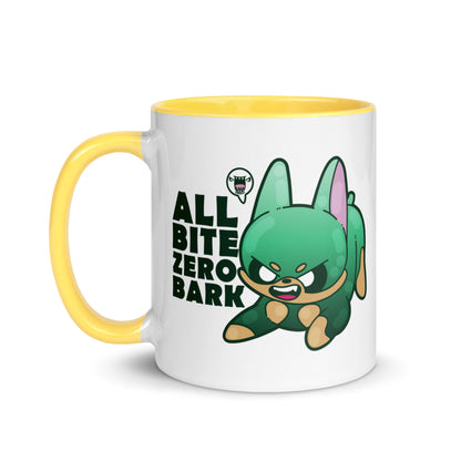 ALL BITE ZERO BARK - Mug with Color Inside - ChubbleGumLLC