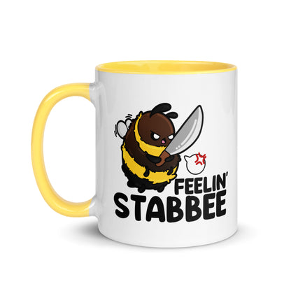 FEELIN STABBEE - Mug with Color Inside - ChubbleGumLLC