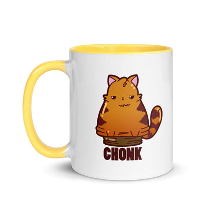 CHONK - Mug With Color Inside - ChubbleGumLLC