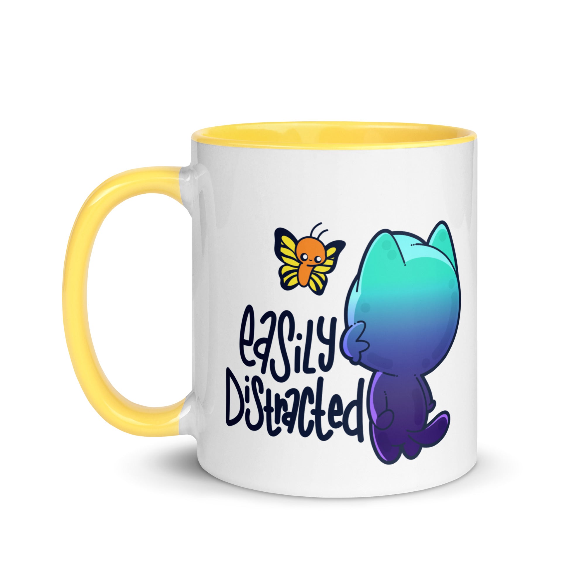 EASILY DISTRACTED - Mug with Color Inside