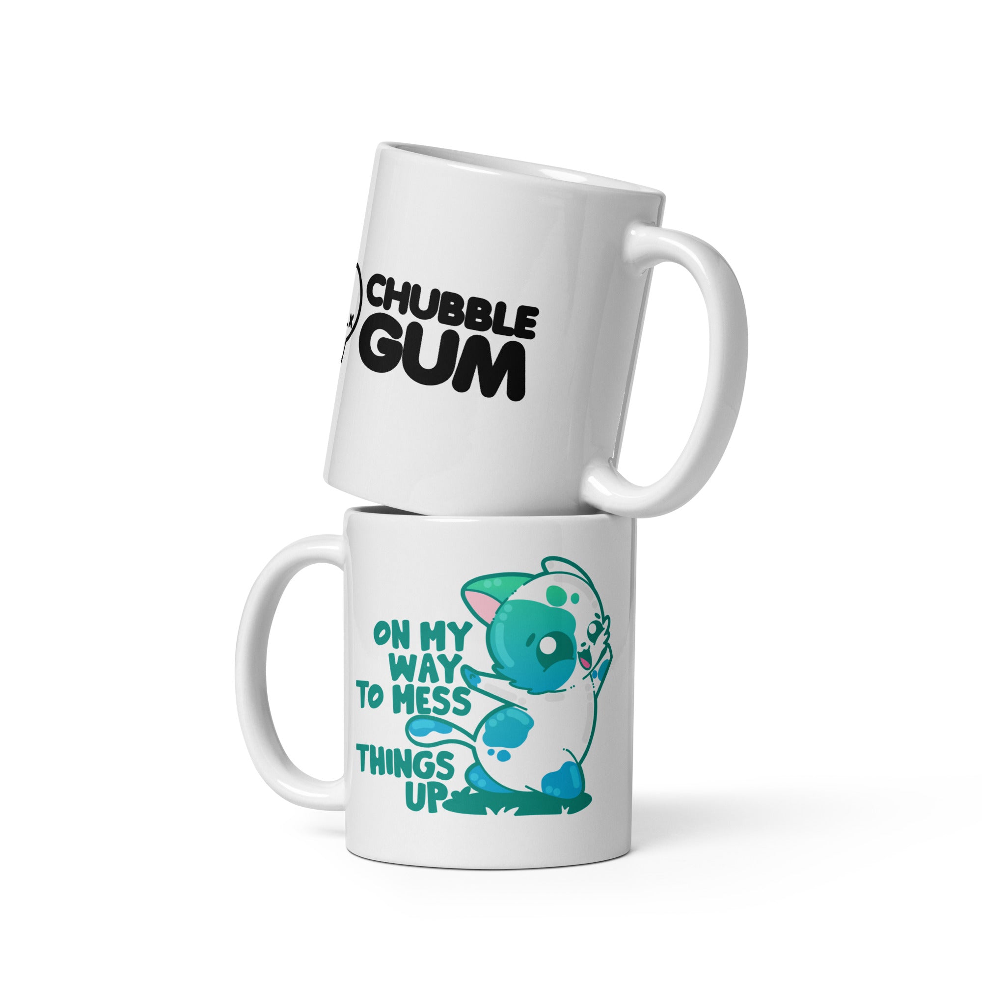 White glossy mug - ChubbleGumLLC