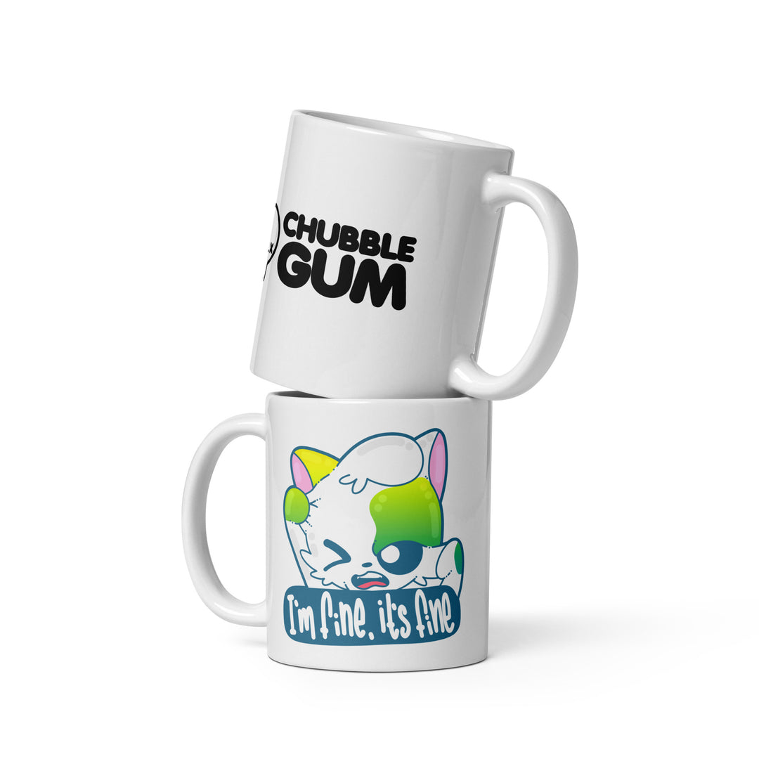 White glossy mug - ChubbleGumLLC