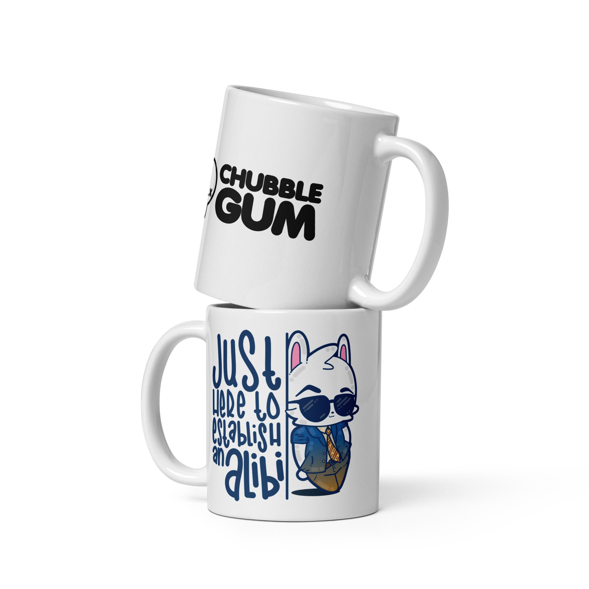 White glossy mug - ChubbleGumLLC