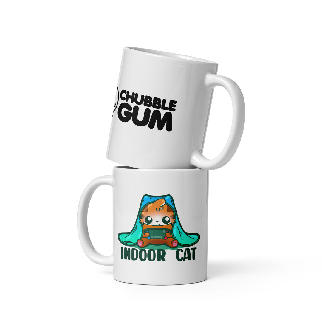 INDOOR CAT - Coffee Mug - ChubbleGumLLC