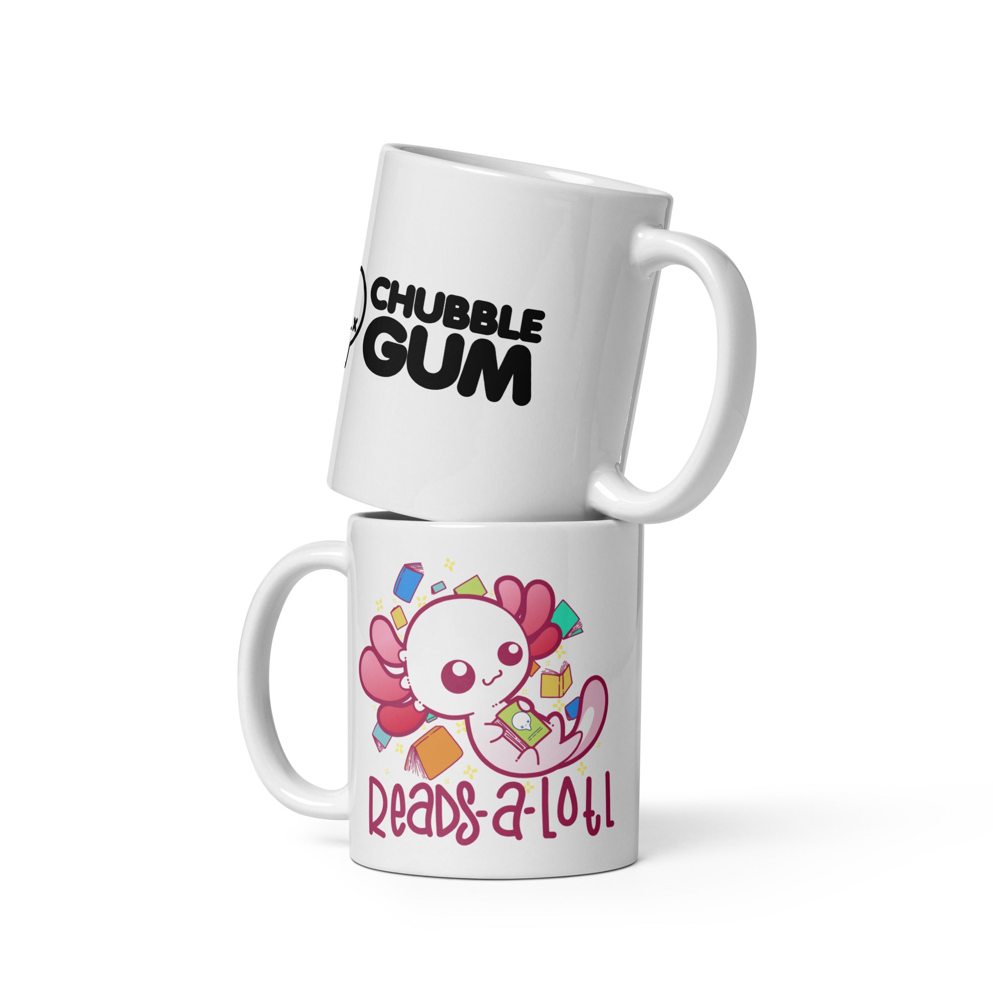 READS A LOTL - Coffee Mug - ChubbleGumLLC