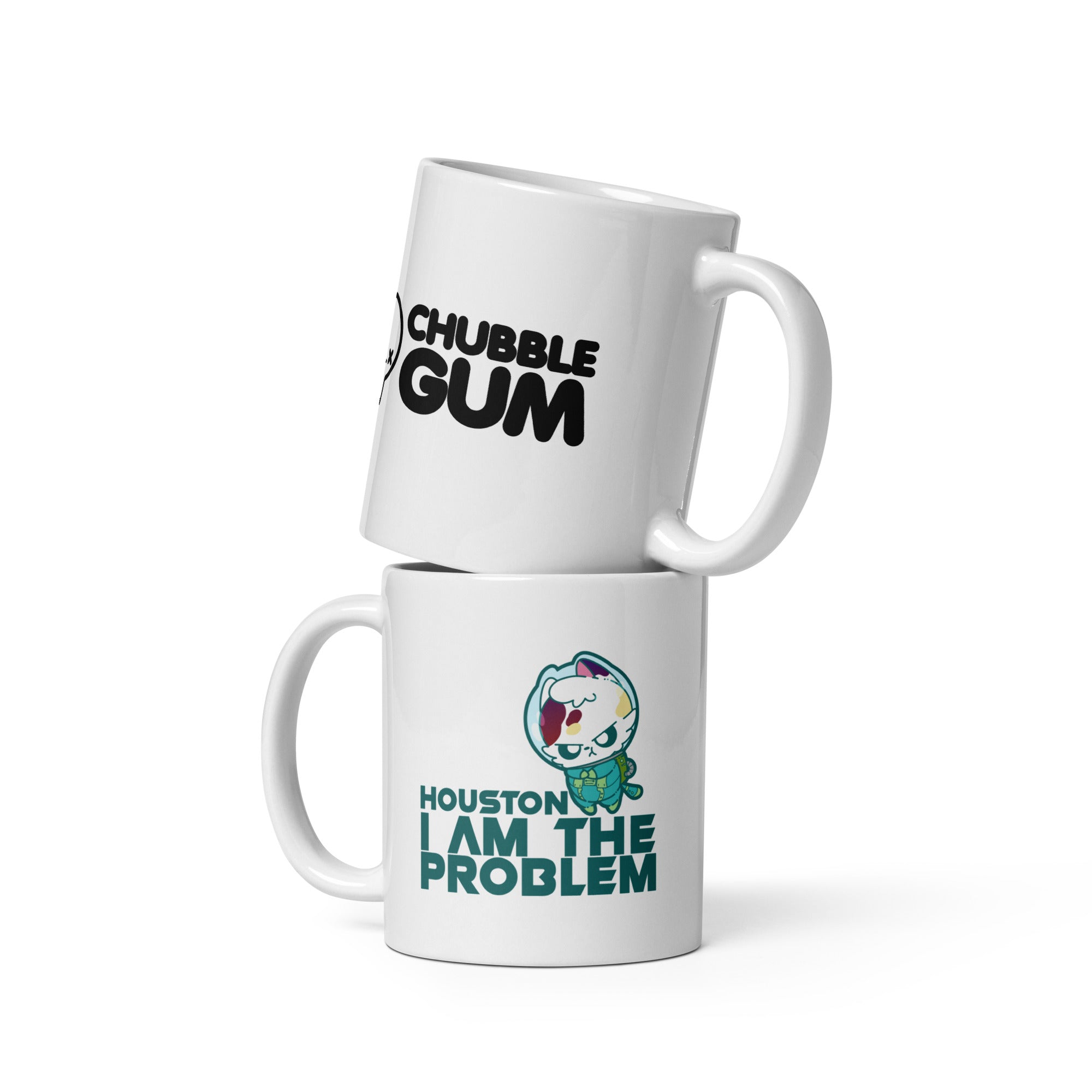 HOUSTON I AM THE PROBLEM - Coffee Mug - ChubbleGumLLC