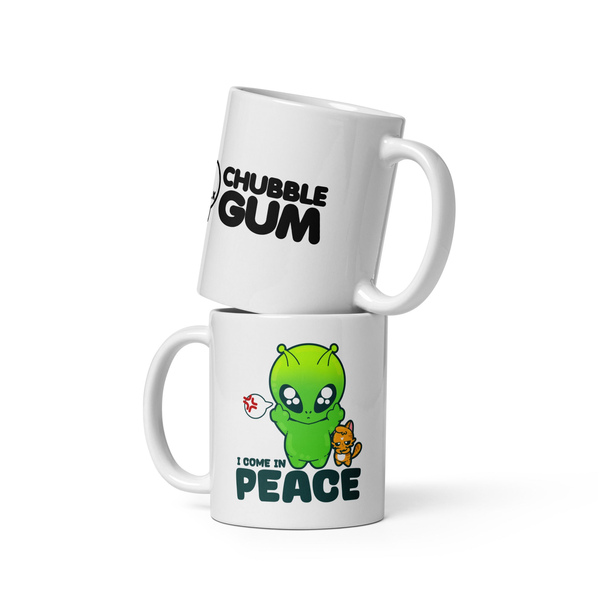 I COME IN PEACE - Coffee Mug - ChubbleGumLLC