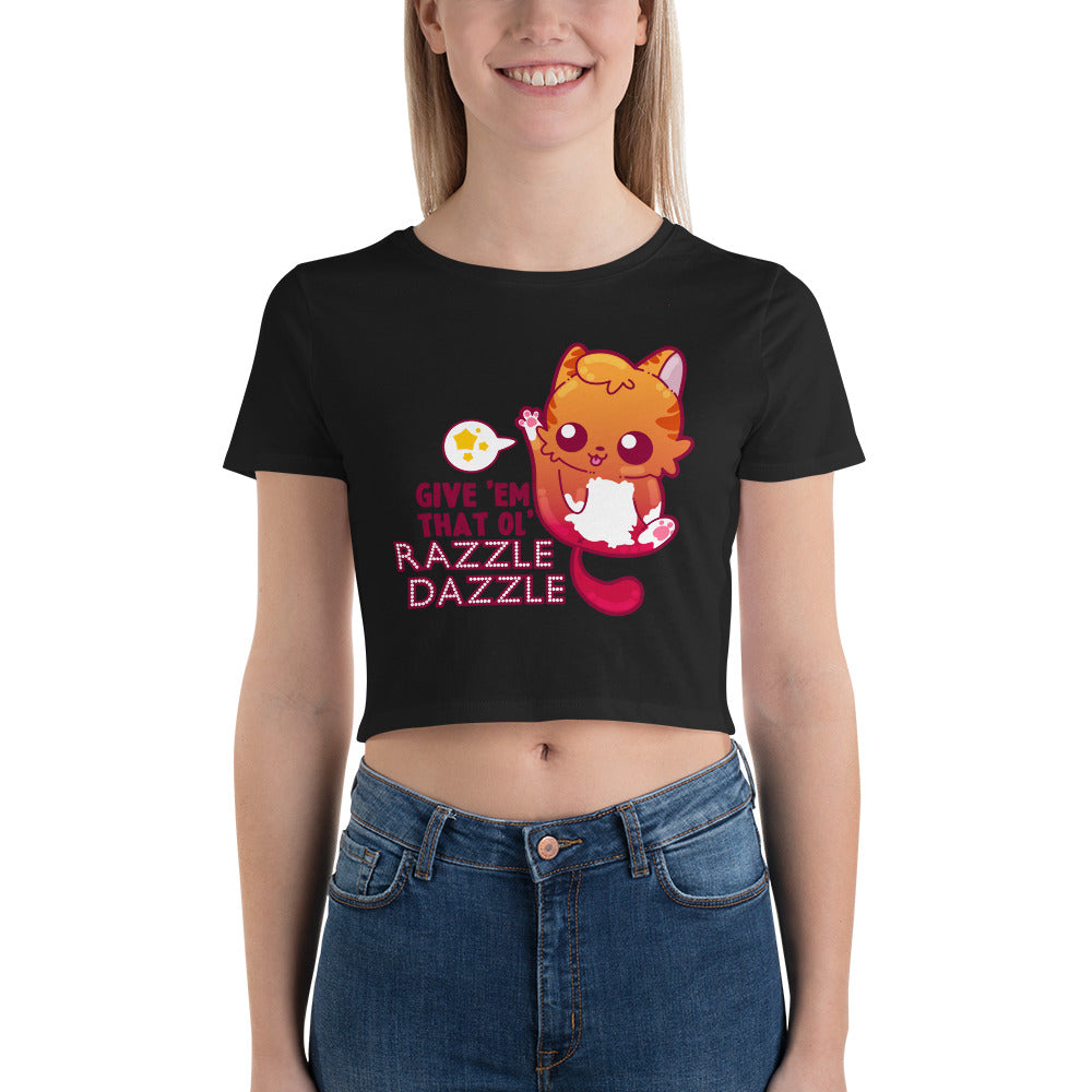 RAZZLE DAZZLE - Cropped Tee - ChubbleGumLLC