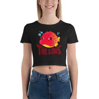 THIS BLOWS - Cropped Tee - ChubbleGumLLC