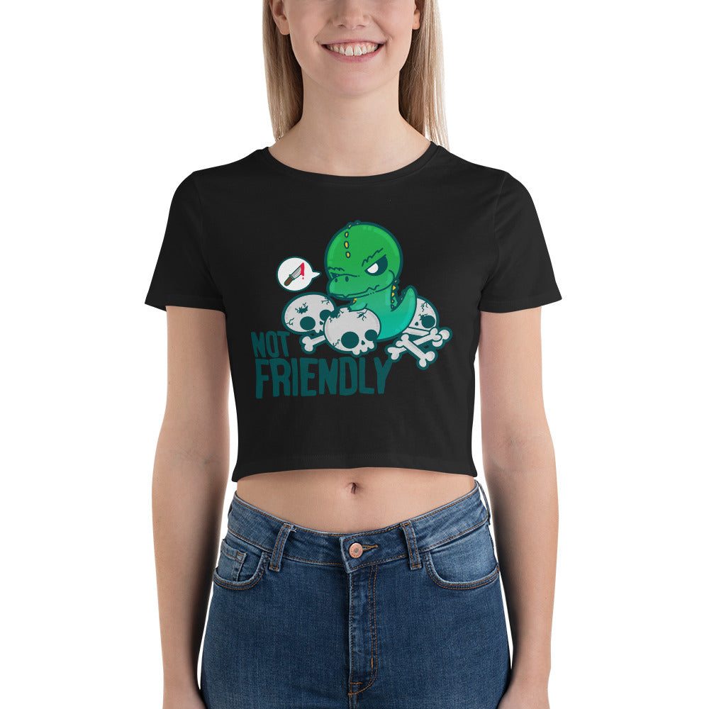 NOT FRIENDLY - Cropped Tee - ChubbleGumLLC