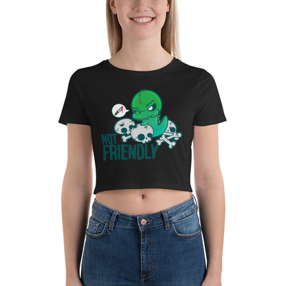 NOT FRIENDLY - Cropped Tee - ChubbleGumLLC