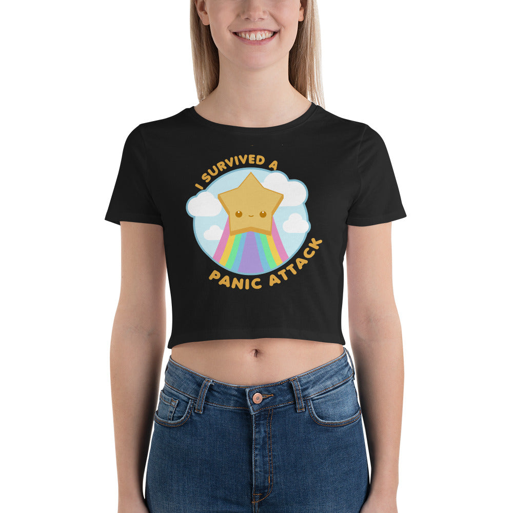 I SURVIVED A PANIC ATTACK - Crop Tee - ChubbleGumLLC