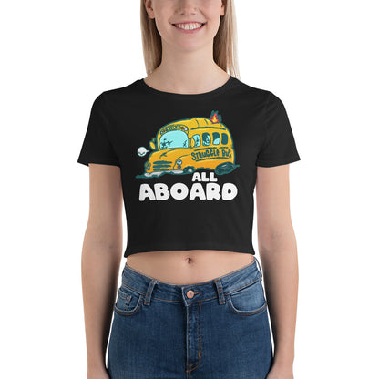 ALL ABOARD THE STRUGGLE BUS - Modded Cropped Tee - ChubbleGumLLC