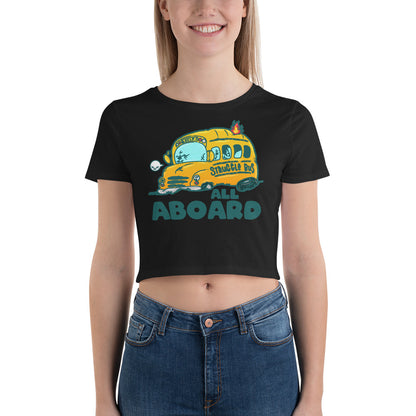 ALL ABOARD THE STRUGGLE BUS - Cropped Tee - ChubbleGumLLC