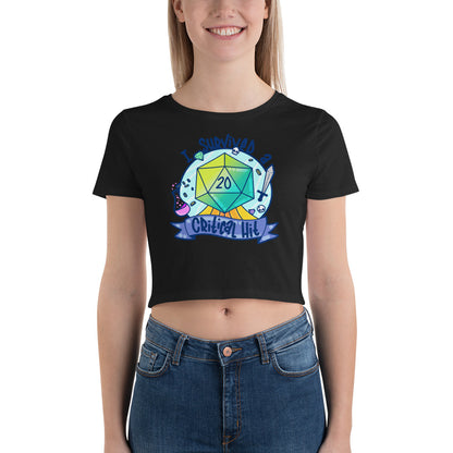 I SURVIVED A CRITICAL HIT - Cropped Tee - ChubbleGumLLC