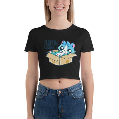 FLUFFING ADORABLE - Cropped Tee - ChubbleGumLLC