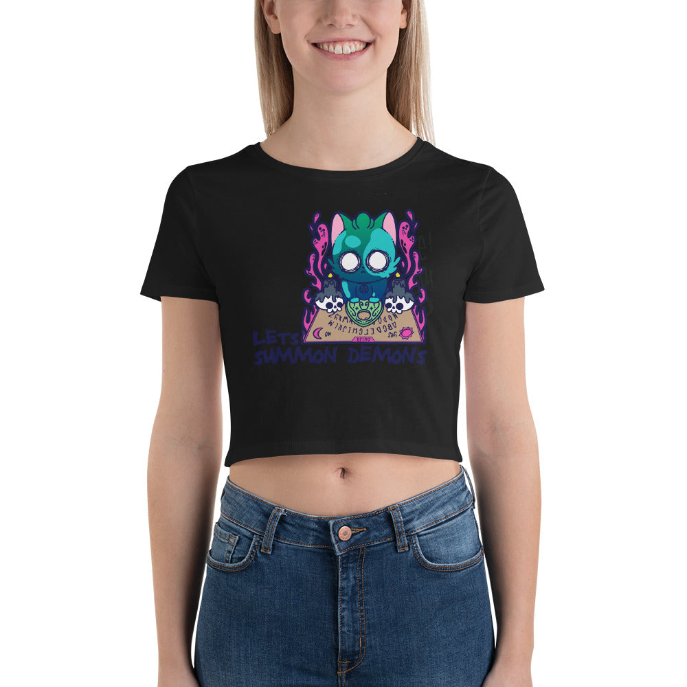 LETS SUMMON DEMONS - Cropped Tee